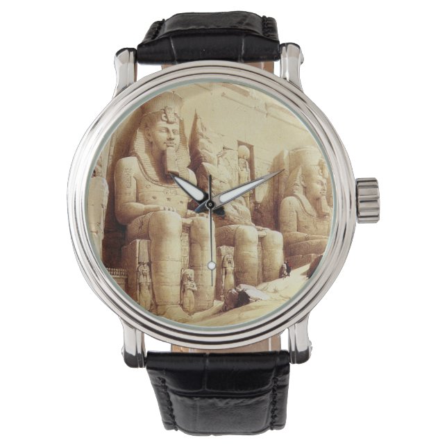 DER GROSSE TEMPEL ABU SIMBEL, NUBIA WATCH ARMBANDUHR (Vorderseite)