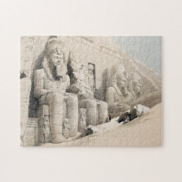 Der Große Tempel von Aboo Simbel von David Roberts Puzzle