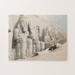 Der Große Tempel von Aboo Simbel von David Roberts Puzzle