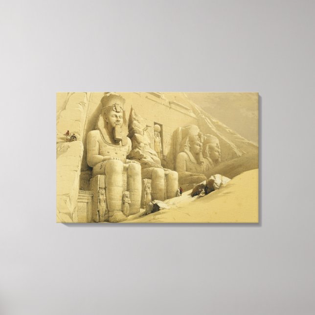 Der Große Tempel von Abu Simbel, Nubia, aus "Ägypt Leinwanddruck (Vorderseite)