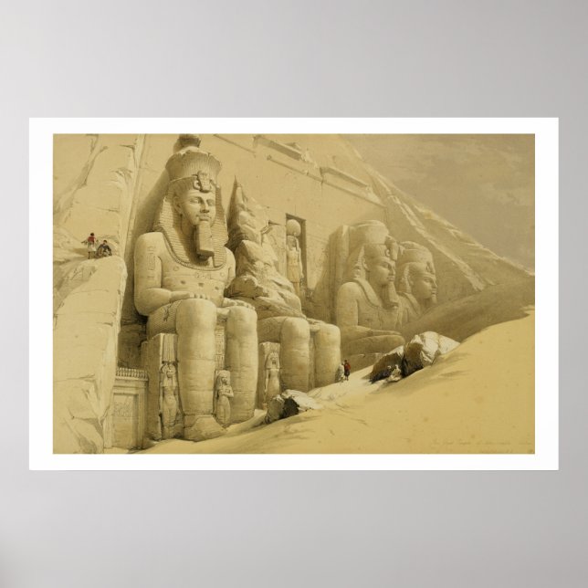 Der Große Tempel von Abu Simbel, Nubia, aus "Ägypt Poster (Vorne)