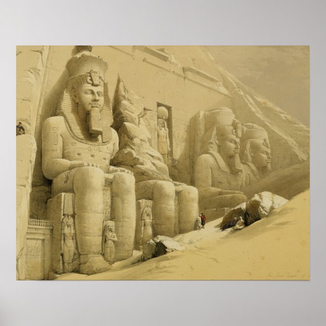 Der Große Tempel von Abu Simbel, Nubia, aus "Ägypt Poster (Vorne)