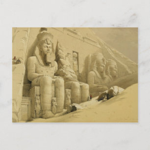 Der Große Tempel von Abu Simbel, Nubia, aus "Ägypt Postkarte