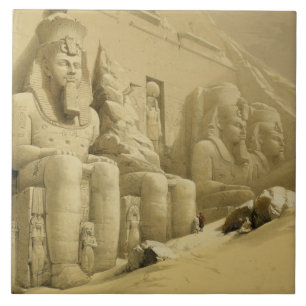 Der große Tempel von Abu Simbel, Nubia, von Fliese