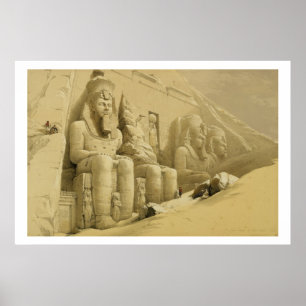 Der große Tempel von Abu Simbel, Nubia, von Poster