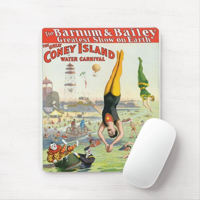 Der große Wasserkarneval der Coney Island Mousepad (Mit Mouse)