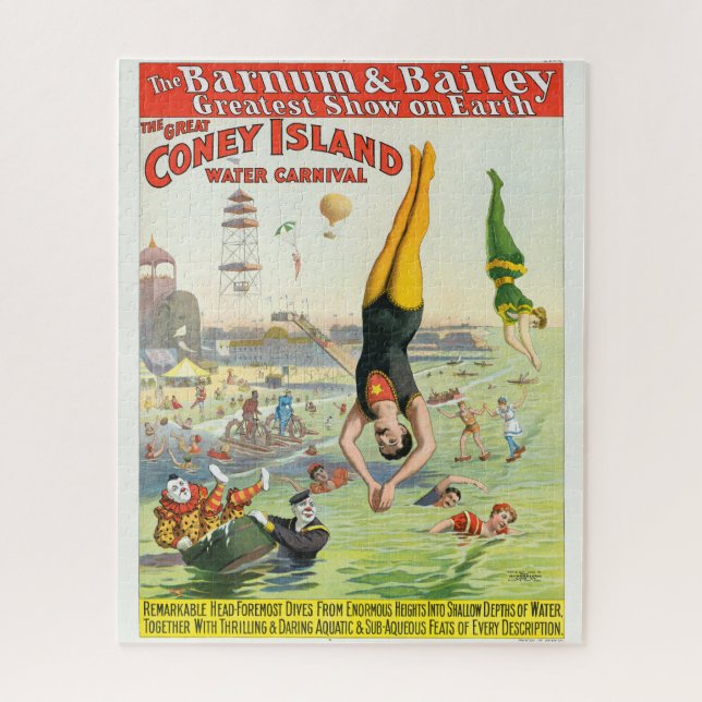 Der große Wasserkarneval der Coney Island Puzzle (Vertikal)