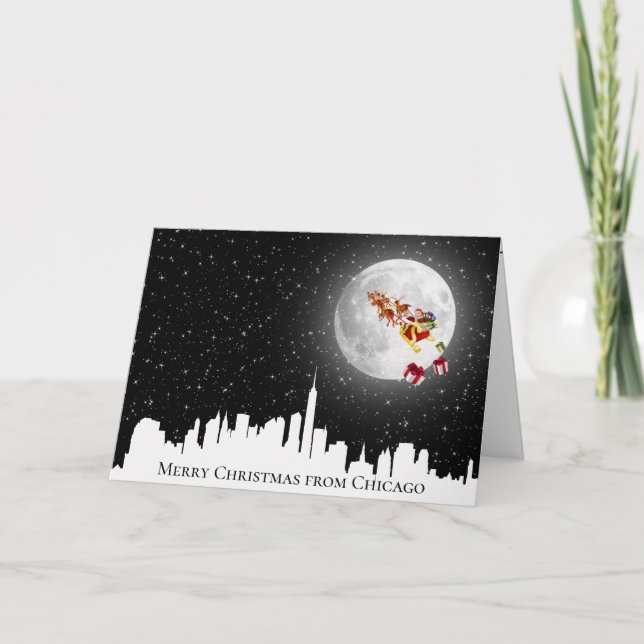 Der große Weihnachtsmann auf dem Mond Karte (Vorderseite)