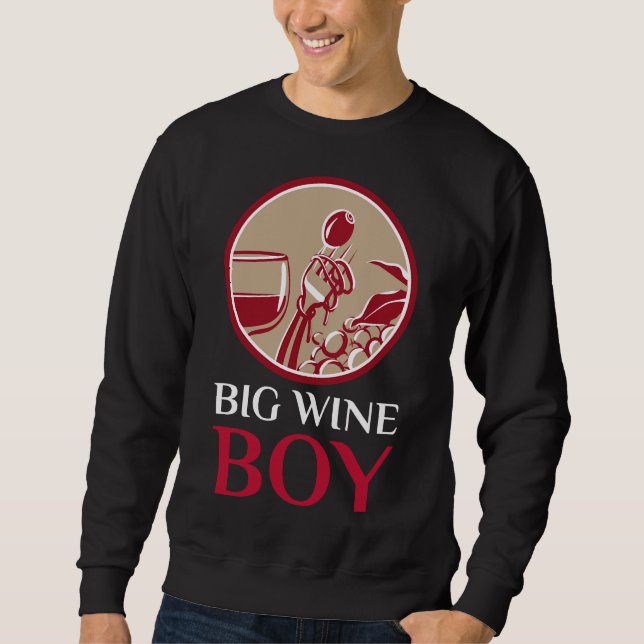 Der große Weinjunge Sweatshirt (Vorderseite)