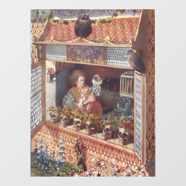 Der große Zauberer Fensteraufkleber (Blatt)
