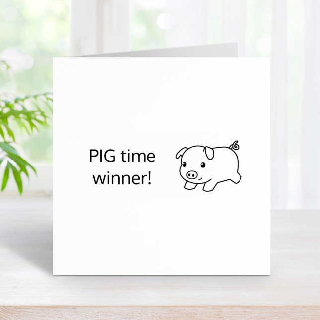Der (große) Zeitgewinner des laufenden Piglet PIG Gummistempel (Von Creator hochgeladen)