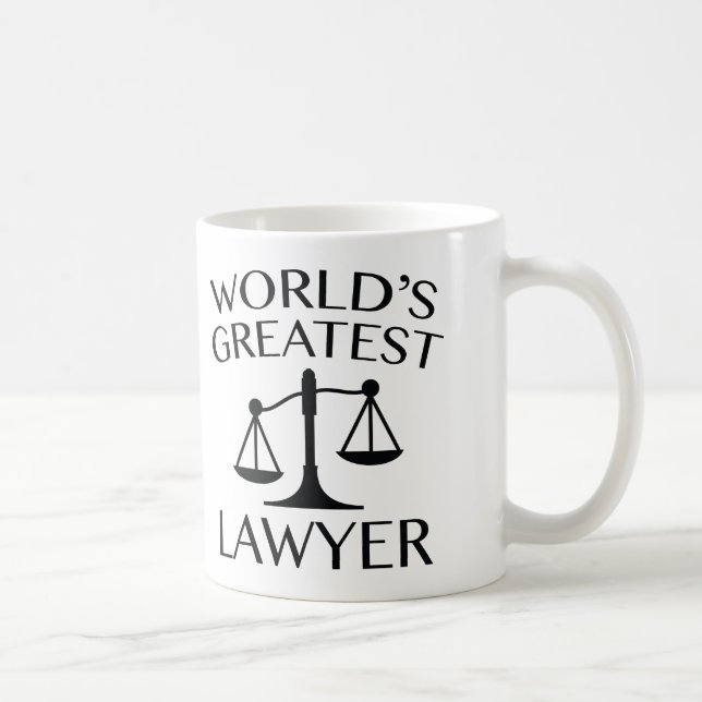 Der größte Anwalt der Welt Kaffeetasse (Rechts)