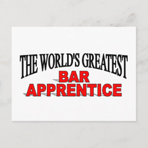 Der größte Bar-Lehrling der Welt Postkarte