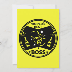 Der größte Boss der Welt Feiertagskarte