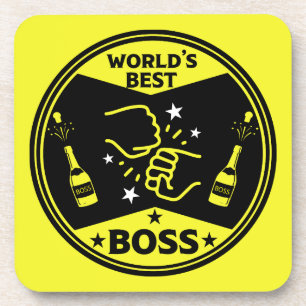 Der größte Boss der Welt Getränkeuntersetzer