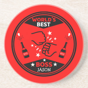 Der größte Boss der Welt Getränkeuntersetzer