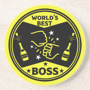 Der größte Boss der Welt Getränkeuntersetzer