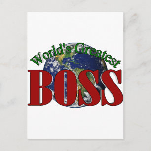 Der größte Boss der Welt Postkarte