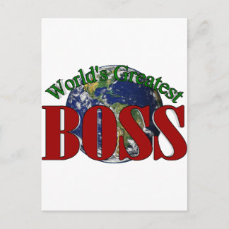 Der größte Boss der Welt Postkarte
