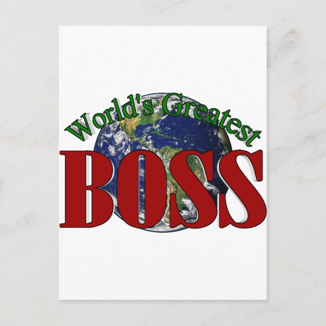 Der größte Boss der Welt Postkarte (Vorderseite)