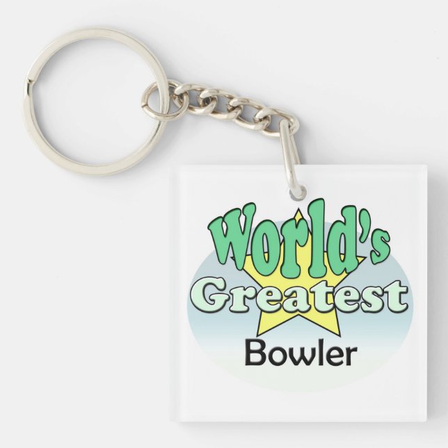 Der größte Bowler der Welt Schlüsselanhänger (Vorderseite)