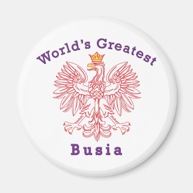 Der größte Busia-Adler der Welt Magnet (Vorne)