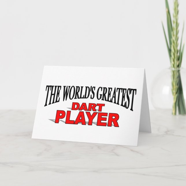 Der größte Dart Player der Welt Karte (Vorderseite)