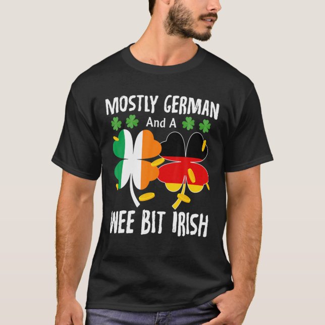Der größte deutsche und ein irischer St Patricks D T-Shirt (Vorderseite)