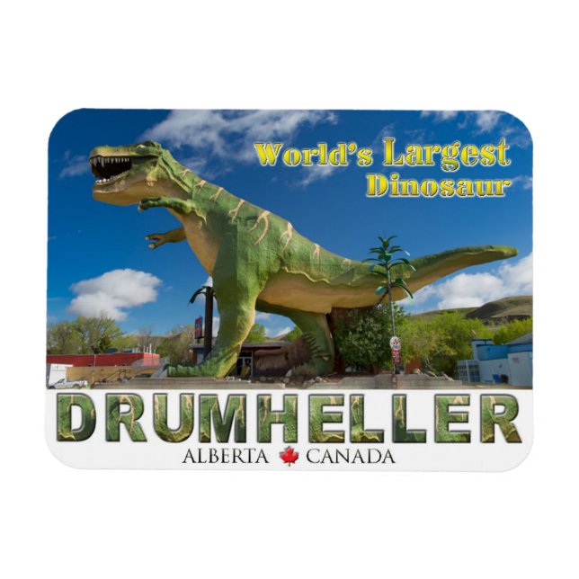 Der größte Dinosaurier der Welt - Souvenir-Kühlsch Magnet (Horizontal)