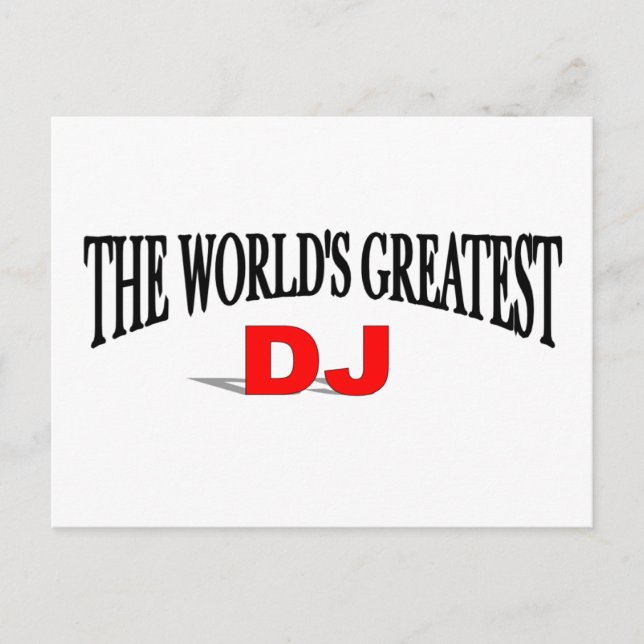 Der größte DJ der Welt Postkarte (Vorderseite)