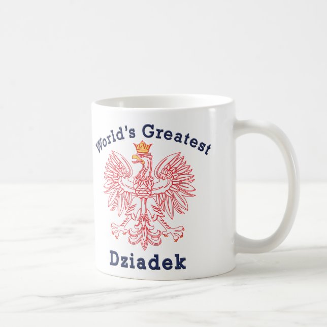 Der größte Dziadek-Adler der Welt Tasse (Rechts)