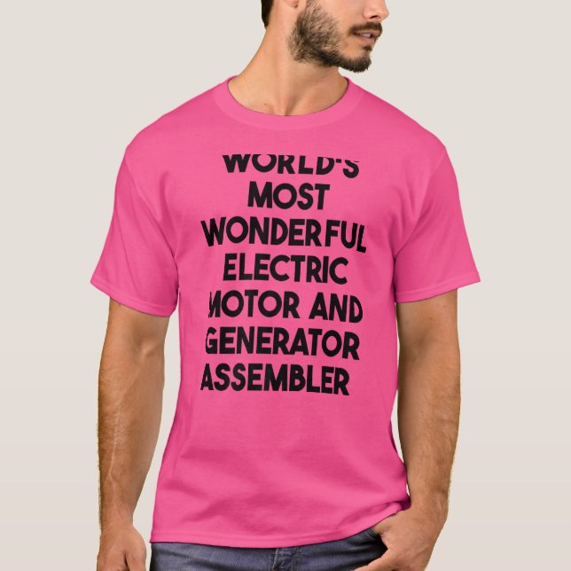 Der größte elektrische Motor und Generator T-Shirt (Vorderseite)
