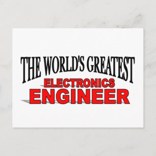 Der größte Elektronikingenieur der Welt Postkarte