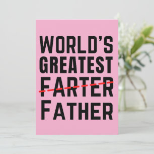 DER GRÖSSTE FARTER DER WELT - VATER - VATER - VATE FEIERTAGSKARTE