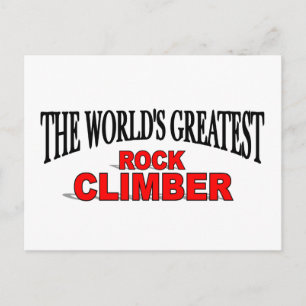 Der größte Felskletter der Welt Postkarte
