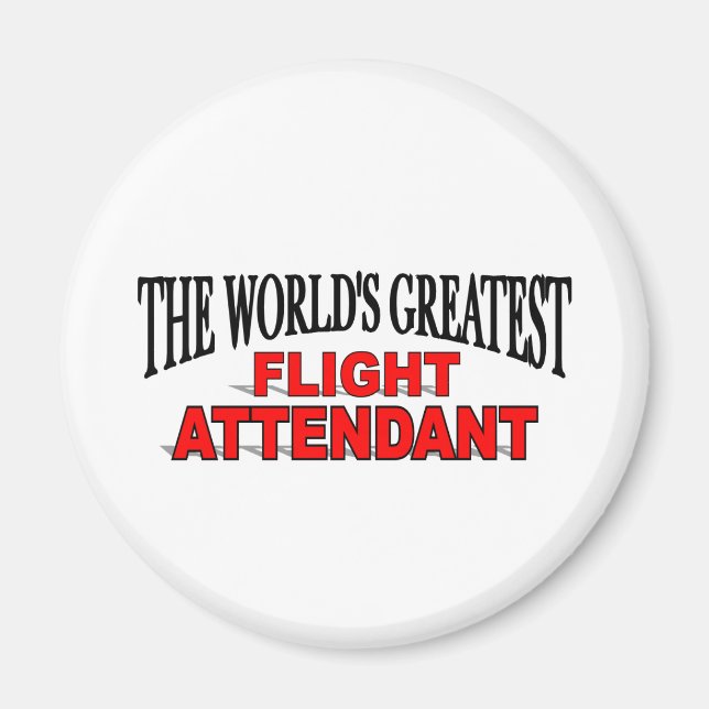 Der größte Flugbegleiter der Welt Magnet (Vorne)
