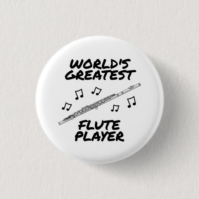 Der größte Flute Spieler der Welt, Flutist Funny Button (Vorderseite)