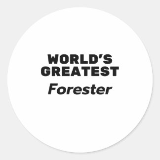 Der größte Forster der Welt Runder Aufkleber