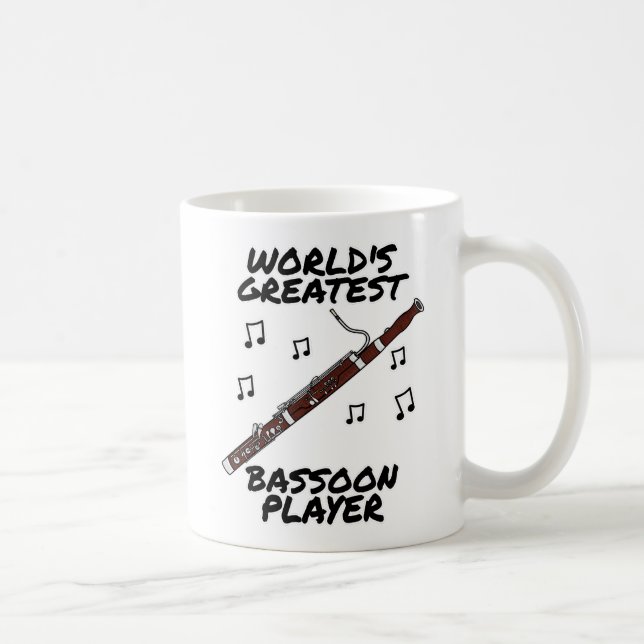Der größte Funny des Bassoon Player-Bassoonisten d Kaffeetasse (Rechts)