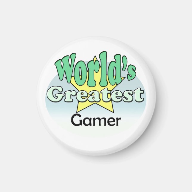 Der größte Gamer der Welt Magnet (Vorne)