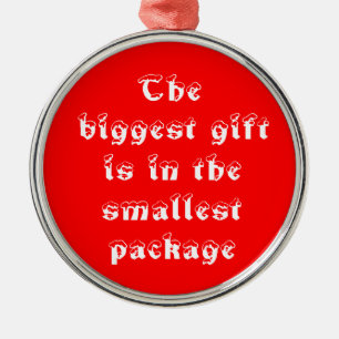 Der größte Geschenkprämie-Rundschmuck Silbernes Ornament
