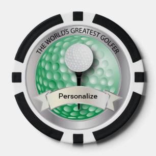 Der größte Golfer der Welt   DIY Name Pokerchips