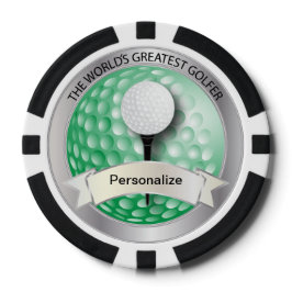Der größte Golfer der Welt | DIY Name Pokerchips