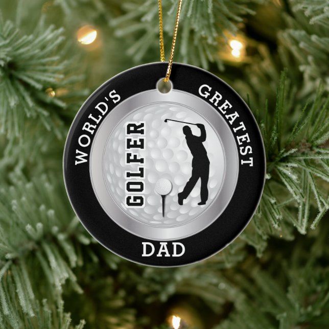 Der größte Golfer der Welt | Golfball Keramik Ornament (Baum)