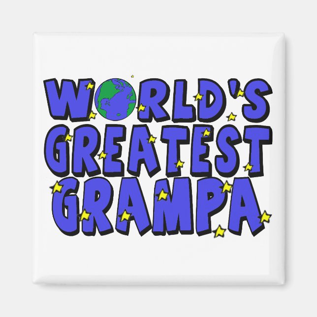 Der größte Grampa der Welt Magnet (Vorne)