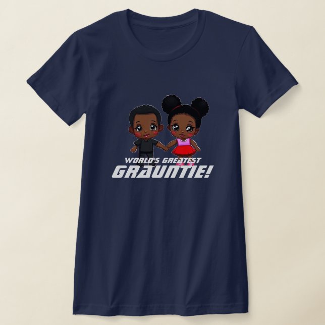 Der größte Grauntie Niedlich Boy & Girl der Welt T-Shirt (Ablage )