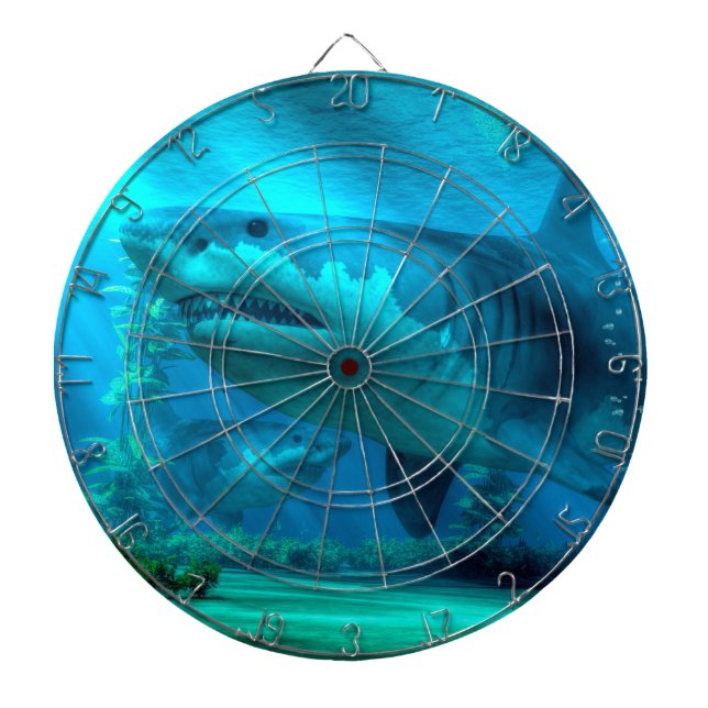 Der größte Haifisch Dartscheibe (vorne)
