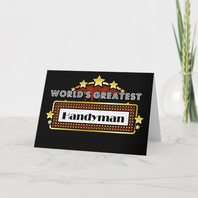 Der größte Handyman der Welt Karte (Vorderseite)