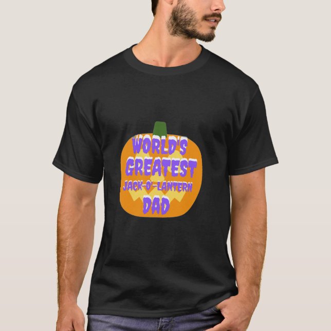 Der größte Jack-o'-Laterne-Vater der Welt T-Shirt (Vorderseite)