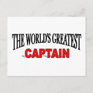 Der größte Kapitän der Welt Postkarte